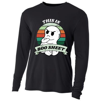 This Is Boo Sheet Cartoon Ghost Funny Halloween Cooling Performance Long Sleeve Crew