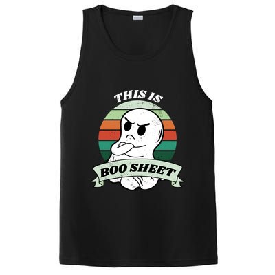 This Is Boo Sheet Cartoon Ghost Funny Halloween PosiCharge Competitor Tank