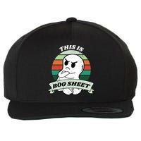 This Is Boo Sheet Cartoon Ghost Funny Halloween Wool Snapback Cap