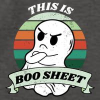 This Is Boo Sheet Cartoon Ghost Funny Halloween Vector Backpack