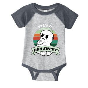 This Is Boo Sheet Cartoon Ghost Funny Halloween Infant Baby Jersey Bodysuit