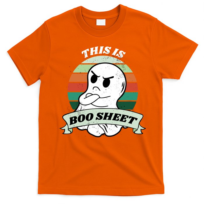 This Is Boo Sheet Cartoon Ghost Funny Halloween T-Shirt