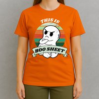 This Is Boo Sheet Cartoon Ghost Funny Halloween T-Shirt
