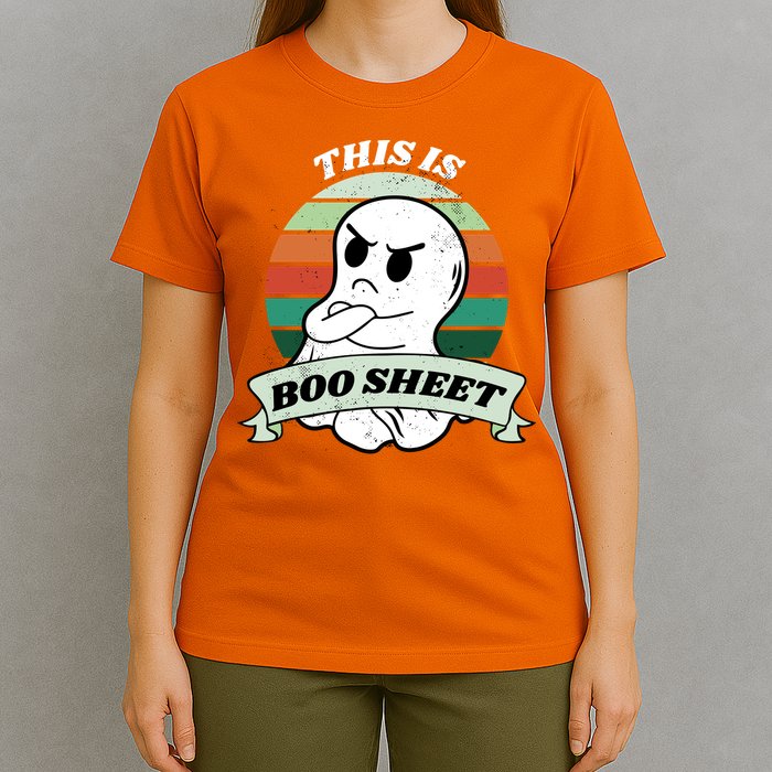 This Is Boo Sheet Cartoon Ghost Funny Halloween T-Shirt