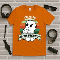 This Is Boo Sheet Cartoon Ghost Funny Halloween T-Shirt