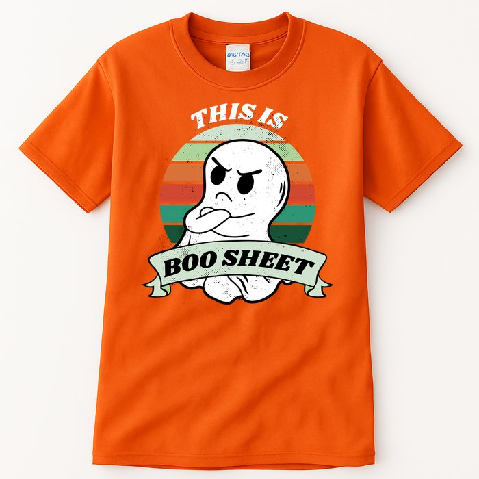 This Is Boo Sheet Cartoon Ghost Funny Halloween Tall T-Shirt