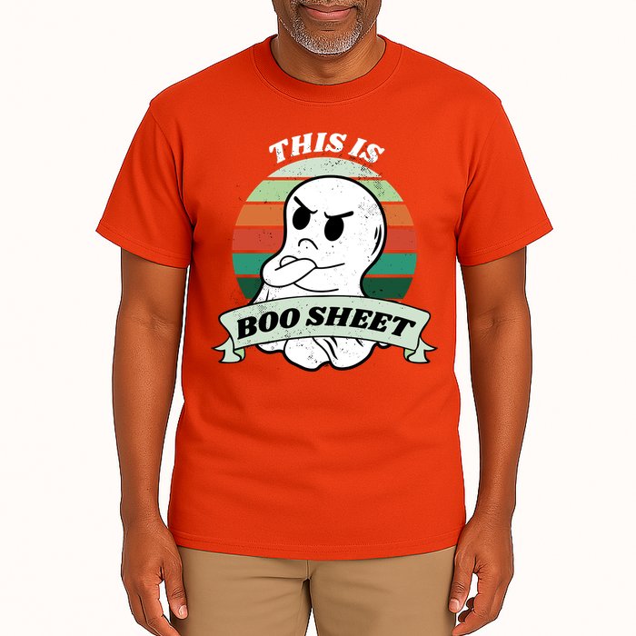 This Is Boo Sheet Cartoon Ghost Funny Halloween Tall T-Shirt