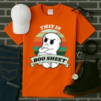 This Is Boo Sheet Cartoon Ghost Funny Halloween Tall T-Shirt