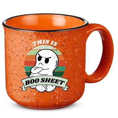 This Is Boo Sheet Cartoon Ghost Funny Halloween 15oz Campfire Ceramic Mug