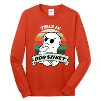 This Is Boo Sheet Cartoon Ghost Funny Halloween Tall Long Sleeve T-Shirt