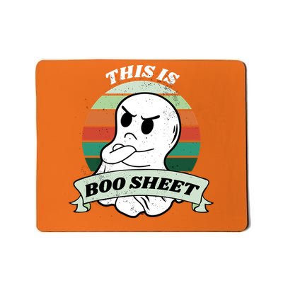 This Is Boo Sheet Cartoon Ghost Funny Halloween Mousepad