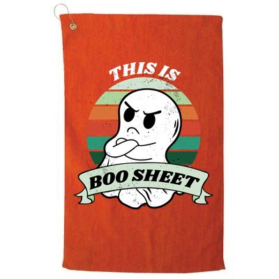 This Is Boo Sheet Cartoon Ghost Funny Halloween Golf Towel