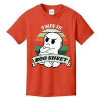 This Is Boo Sheet Cartoon Ghost Funny Halloween Kids T-Shirt