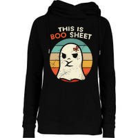 This Is Boo Sheet Funny Halloween Costumes Funny Halloween Womens Funnel Neck Pullover Hood