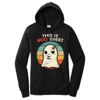 This Is Boo Sheet Funny Halloween Costumes Funny Halloween Women's Pullover Hoodie