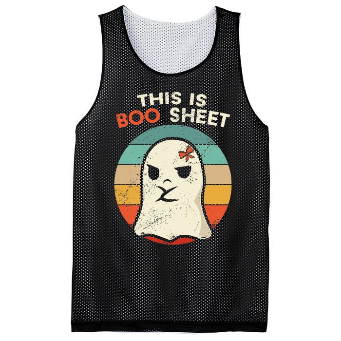 This Is Boo Sheet Funny Halloween Costumes Funny Halloween Mesh Reversible Basketball Jersey Tank