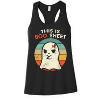 This Is Boo Sheet Funny Halloween Costumes Funny Halloween Women's Racerback Tank