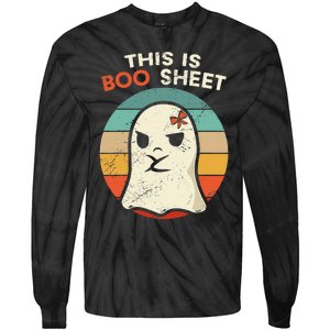 This Is Boo Sheet Funny Halloween Costumes Funny Halloween Tie-Dye Long Sleeve Shirt