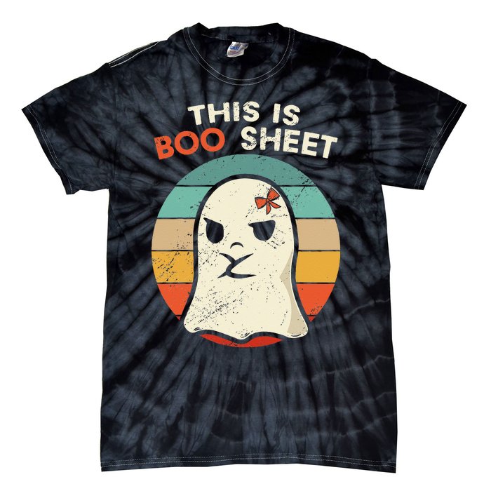 This Is Boo Sheet Funny Halloween Costumes Funny Halloween Tie-Dye T-Shirt