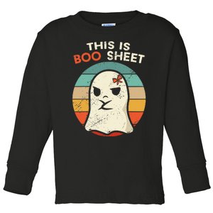 This Is Boo Sheet Funny Halloween Costumes Funny Halloween Toddler Long Sleeve Shirt