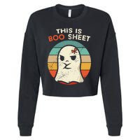 This Is Boo Sheet Funny Halloween Costumes Funny Halloween Cropped Pullover Crew