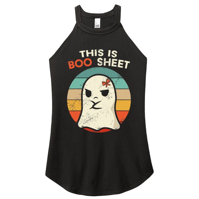 This Is Boo Sheet Funny Halloween Costumes Funny Halloween Women's Perfect Tri Rocker Tank