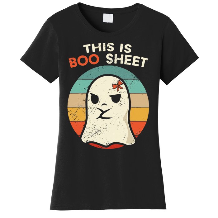 This Is Boo Sheet Funny Halloween Costumes Funny Halloween Women's T-Shirt