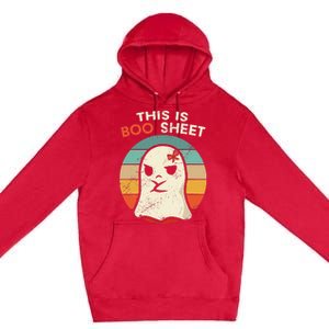 This Is Boo Sheet Funny Halloween Costumes Funny Halloween Premium Pullover Hoodie