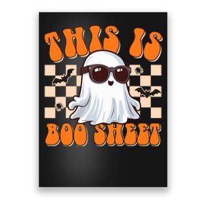 This Is Boo Sheet Ghost Groovy Halloween Costume Poster