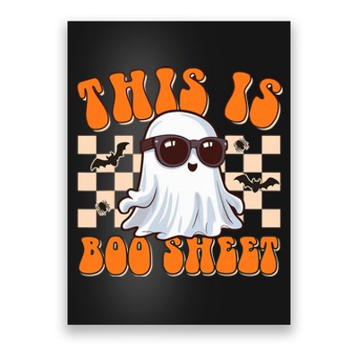 This Is Boo Sheet Ghost Groovy Halloween Costume Poster