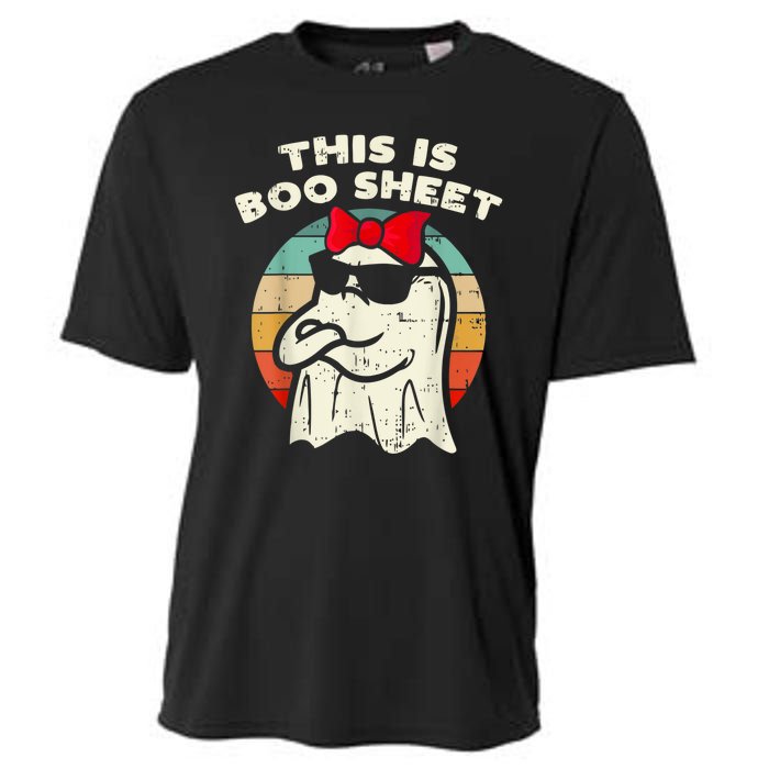 This Is Boo Sheet Ghost Retro Halloween Cooling Performance Crew T-Shirt