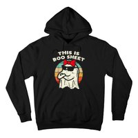 This Is Boo Sheet Ghost Retro Halloween Hoodie