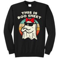 This Is Boo Sheet Ghost Retro Halloween Sweatshirt