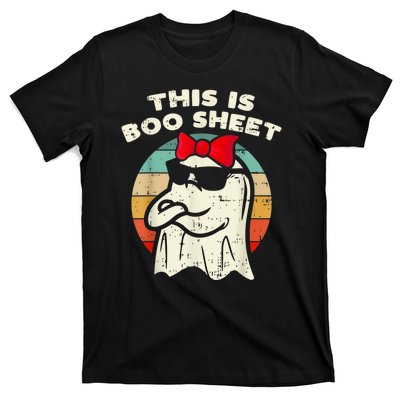 This Is Boo Sheet Ghost Retro Halloween T-Shirt