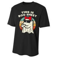 This Is Boo Sheet Ghost Retro Halloween Performance Sprint T-Shirt