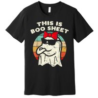 This Is Boo Sheet Ghost Retro Halloween Premium T-Shirt