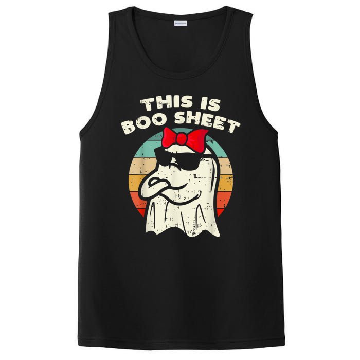 This Is Boo Sheet Ghost Retro Halloween PosiCharge Competitor Tank