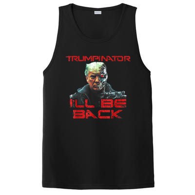 Trumpinator I'll Be Back 2024 Hilarious Donald Trump 1 PosiCharge Competitor Tank