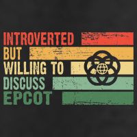 Trendy Introverted But Willing To Discuss Epcot 7 Panel Mesh Trucker Snapback Hat