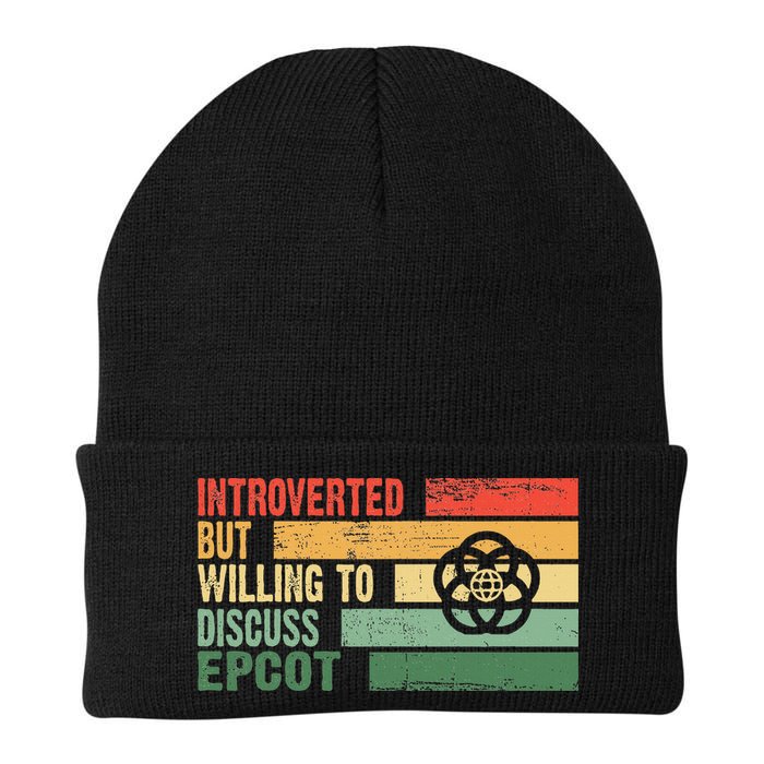 Trendy Introverted But Willing To Discuss Epcot Knit Cap Winter Beanie