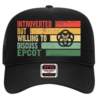 Trendy Introverted But Willing To Discuss Epcot Trucker Hat