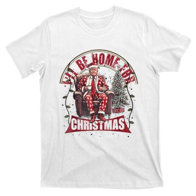 Trump Ill Be Home For Christmas Humorous Trump Christmas T-Shirt