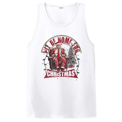 Trump Ill Be Home For Christmas Humorous Trump Christmas PosiCharge Competitor Tank