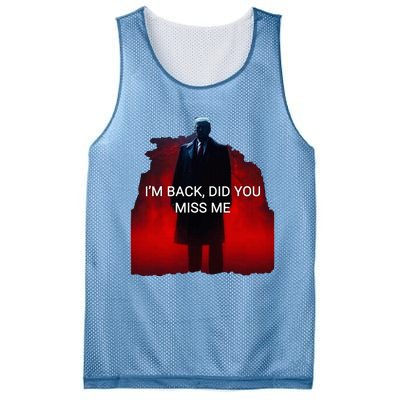 Trump IM Back Did You Miss Me Mesh Reversible Basketball Jersey Tank