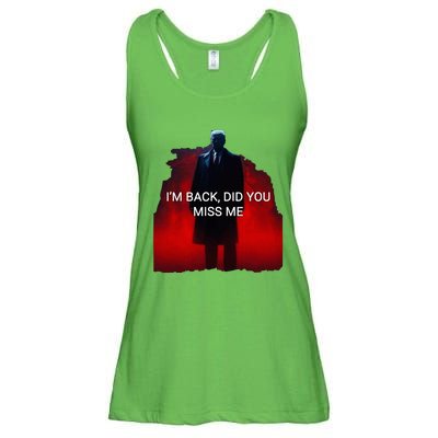 Trump IM Back Did You Miss Me Ladies Essential Flowy Tank