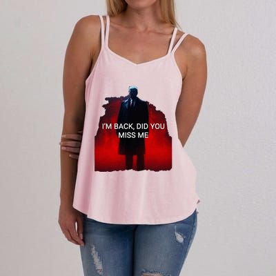 Trump IM Back Did You Miss Me Women's Strappy Tank