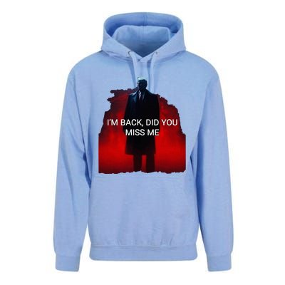 Trump IM Back Did You Miss Me Unisex Surf Hoodie