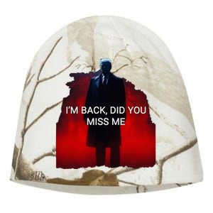 Trump IM Back Did You Miss Me Kati - Camo Knit Beanie