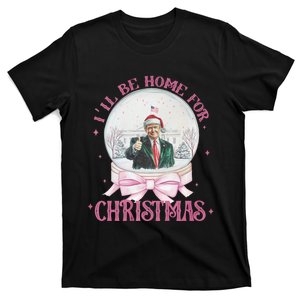 Trump ILl Be Home For Christmas Girly Coquette Xmas Pajamas T-Shirt