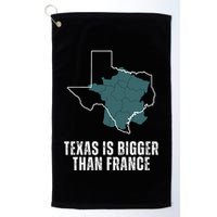 Texas Is Bigger Than France And Armed Funny Usa Golf Towel